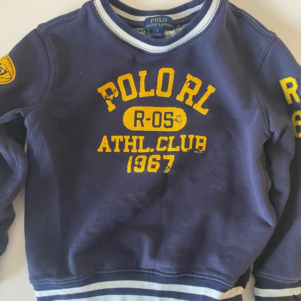 Boys size 5 polo sweatshirt